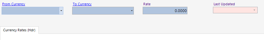 New Currency Rates