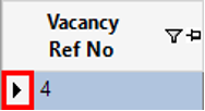 Vacancy Ref No Column