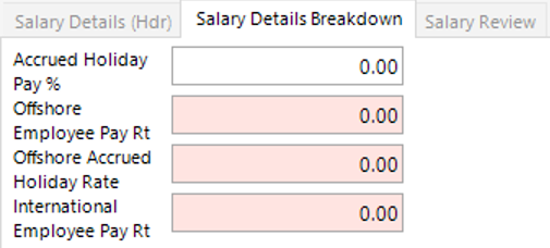 Salary Details Breakdown