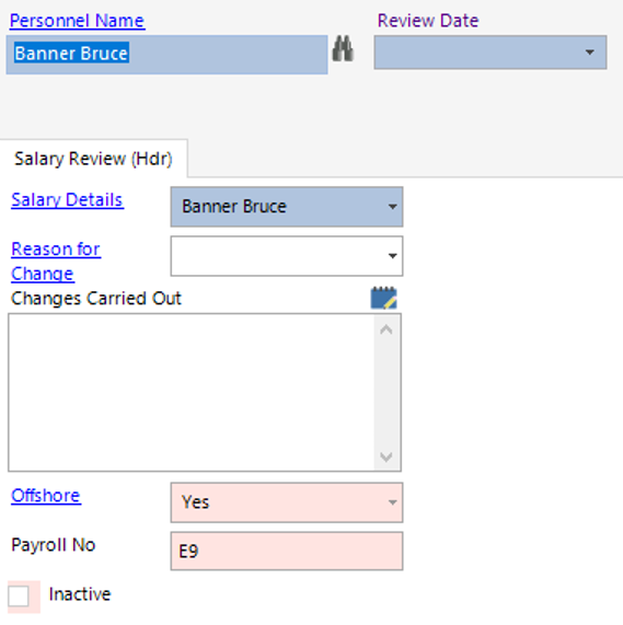 Salary Review