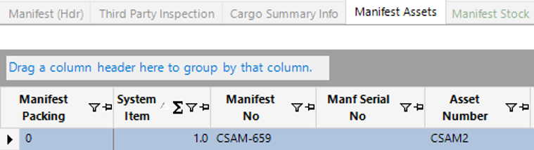 Manifest Assets Tab