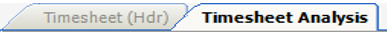 Timesheet Analysis