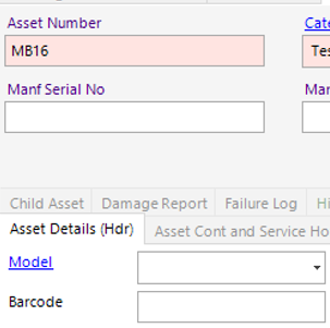 Asset Number