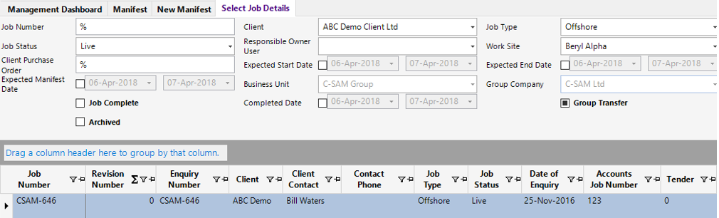 Search Job Details