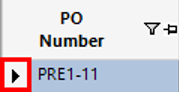 PO Number Column