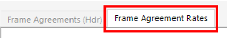 Frame Agreement Rates