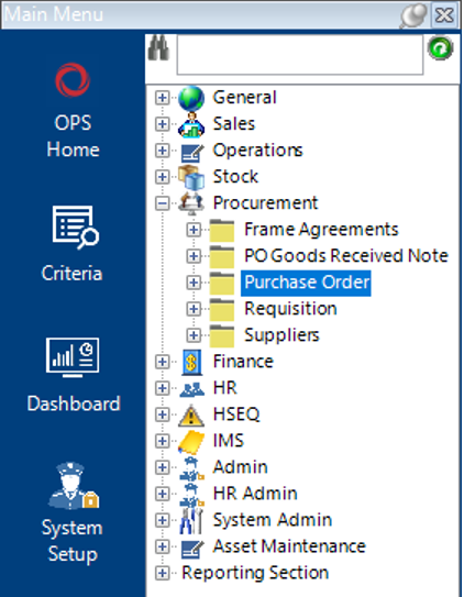 Purchase Order Dataset