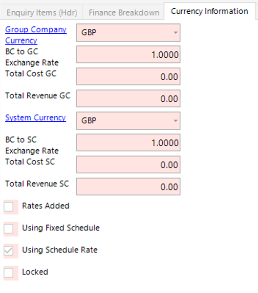 Currency Information