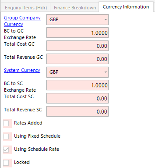 Currency Information