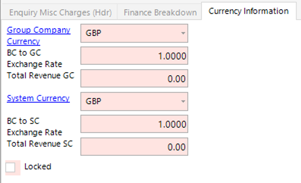 Currency Information