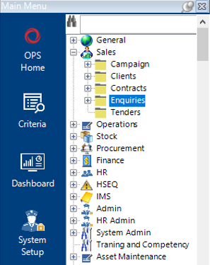 Enquiries Datasets